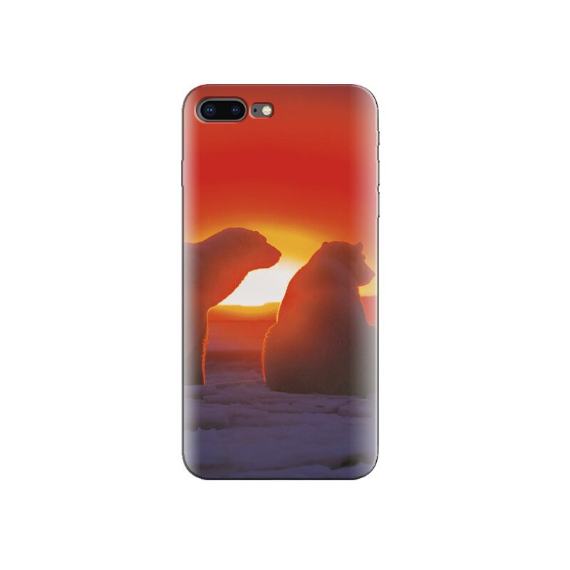 Husa Iphone 8 Plus Polar Bears Antarctica Sunset