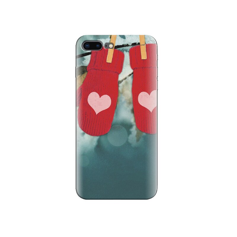 Husa Iphone 8 Pink Wool Gloves Hanging