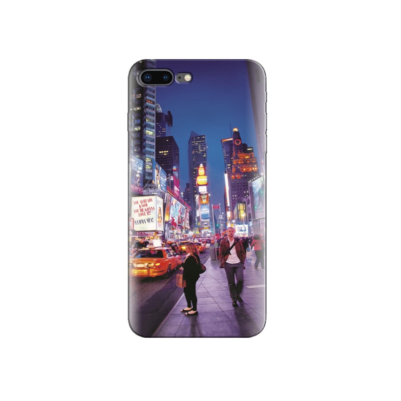 Husa Iphone 8 Plus New York Street Poeple Night Taxi