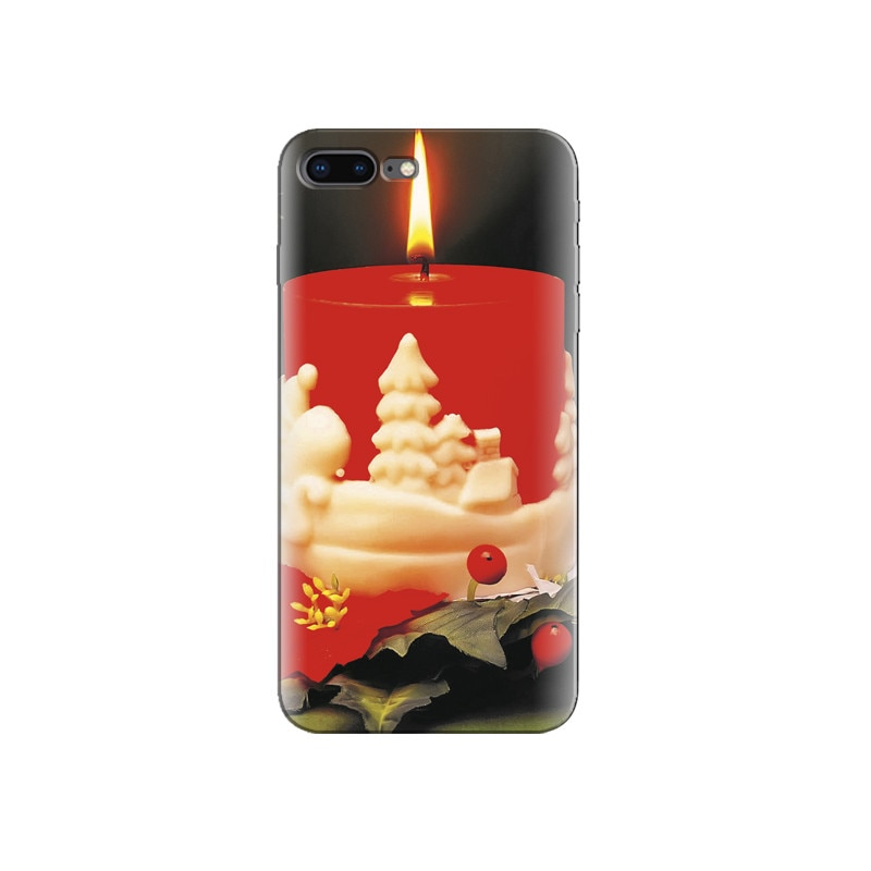 Husa Iphone 8 Plus Red Christmas Candle