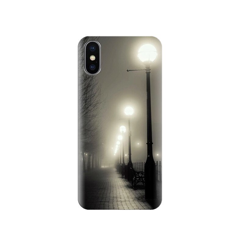 Husa Iphone X Foggy-Street-Lights