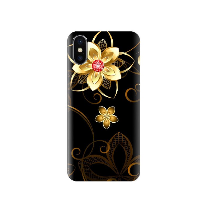 Husa Iphone X Golden-Flower