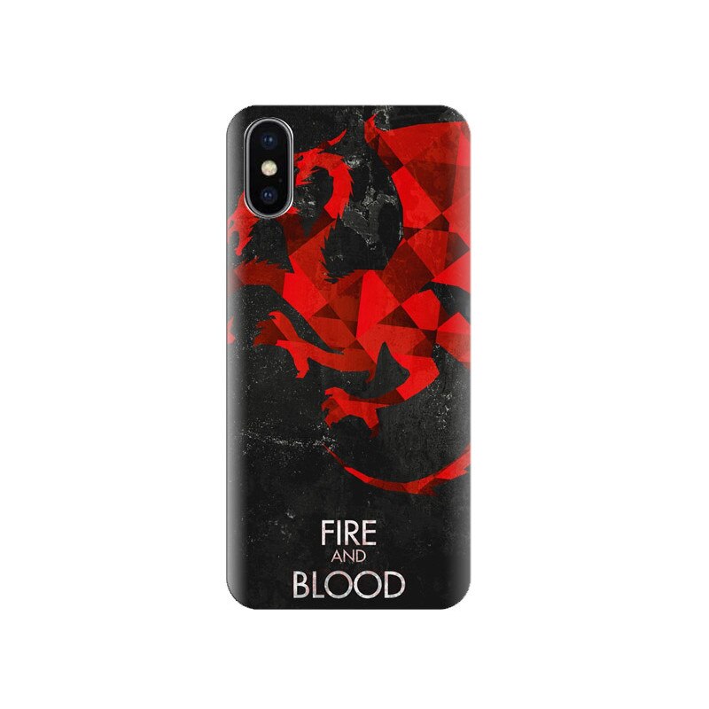 Husa Iphone X Fire-And-Blood-Game-Of-Thrones-House-Targaryen-Dragons