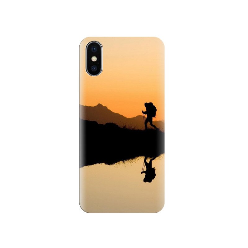 Husa Iphone X Explorer-Silhouette-In-The-Sunset