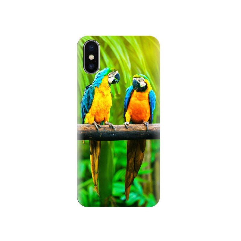 Husa Iphone X Forest-Parrots-Color