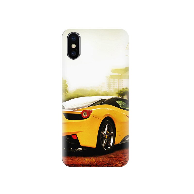 Husa Iphone X Ferrari-458-Spider-Yellow