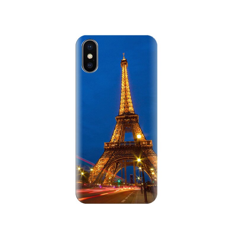 Husa Iphone X Eiffel-Tower-Lock--Night