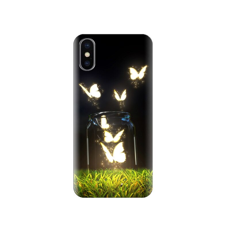 Husa Iphone X Glowing-Butterflies