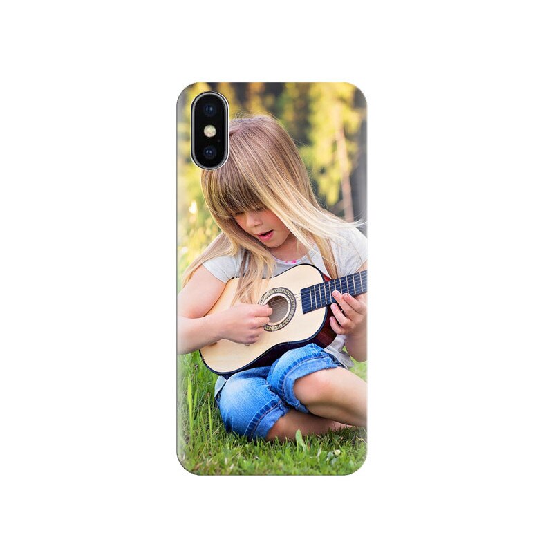 Husa Iphone X Girl-Summer-Grass-Guitar