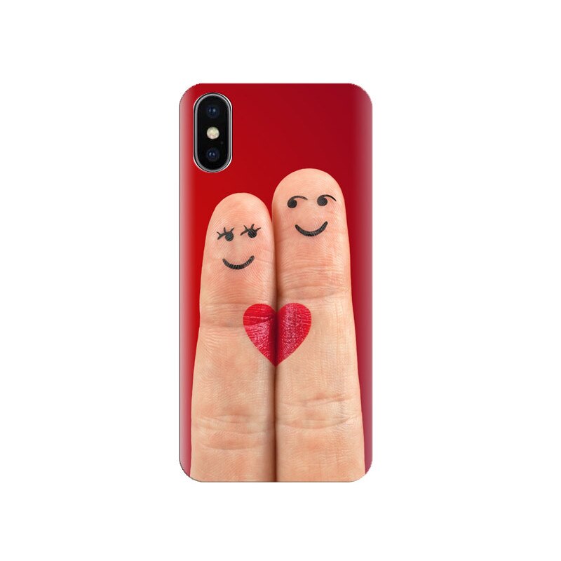 Husa Iphone X Fingers-Love-Heart