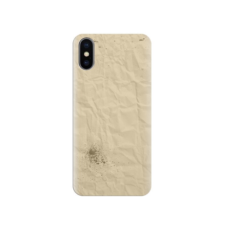 Husa Iphone X Crumpled-Stained-Paper-Simple