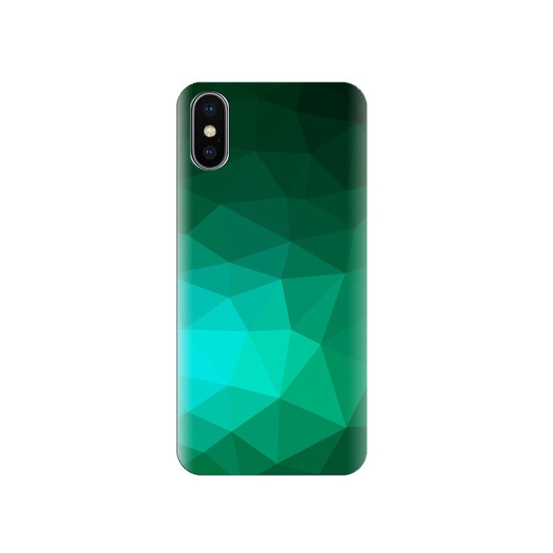 Husa Iphone X Green-Abstract-Grunge-Paper