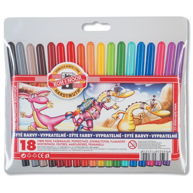 Carioca KOH-I-NOOR 18 culori / set KH730318