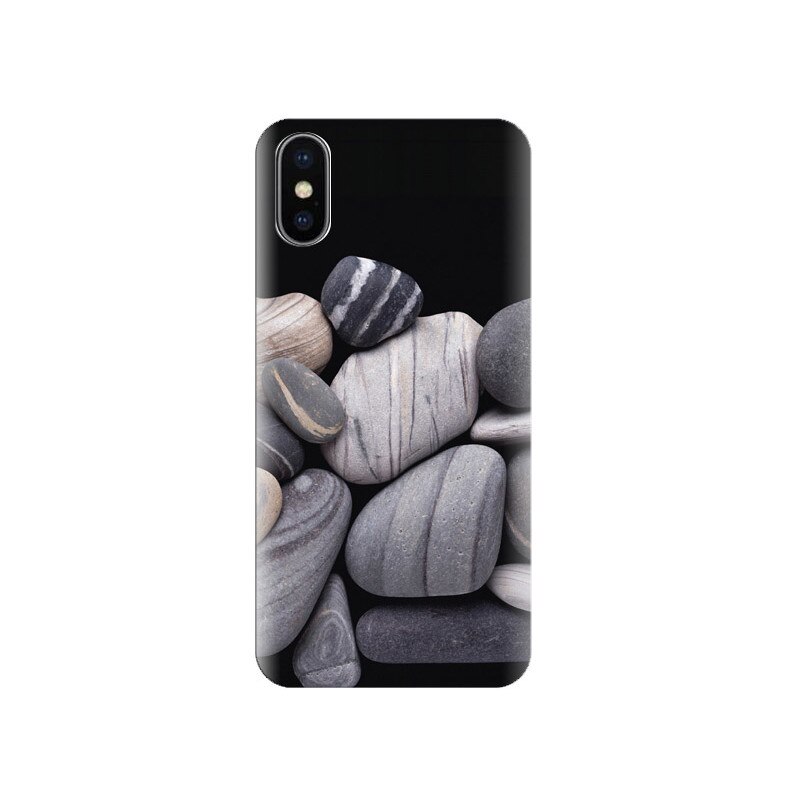 Husa Iphone X Grey-Pebbles-Galaxy-Note-3-Lock