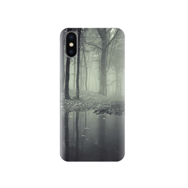 Husa Iphone X Horror-Misty-Dark-Forest