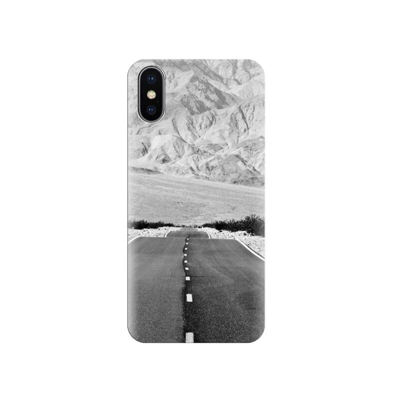 Husa Iphone X Grey-Mountain-Road