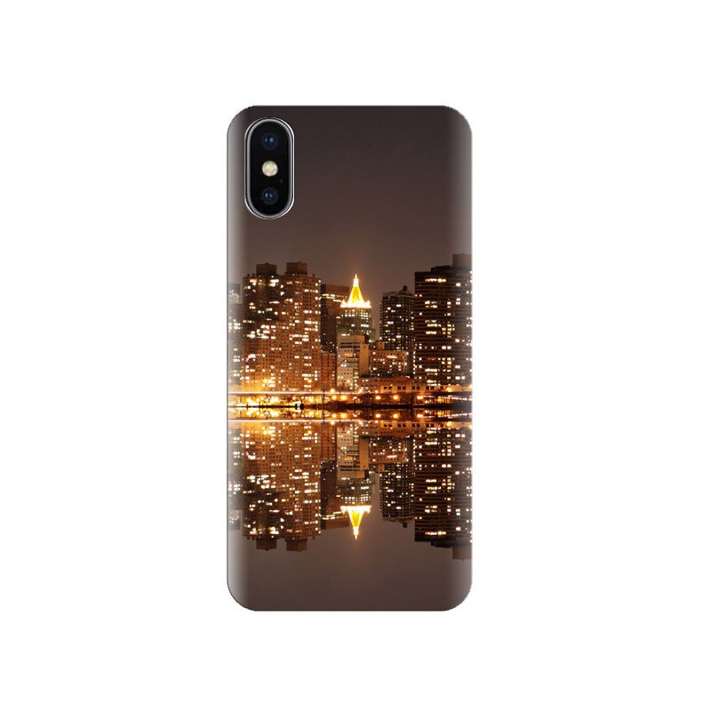 Husa Iphone X Hd-City-Reflection-At-Night