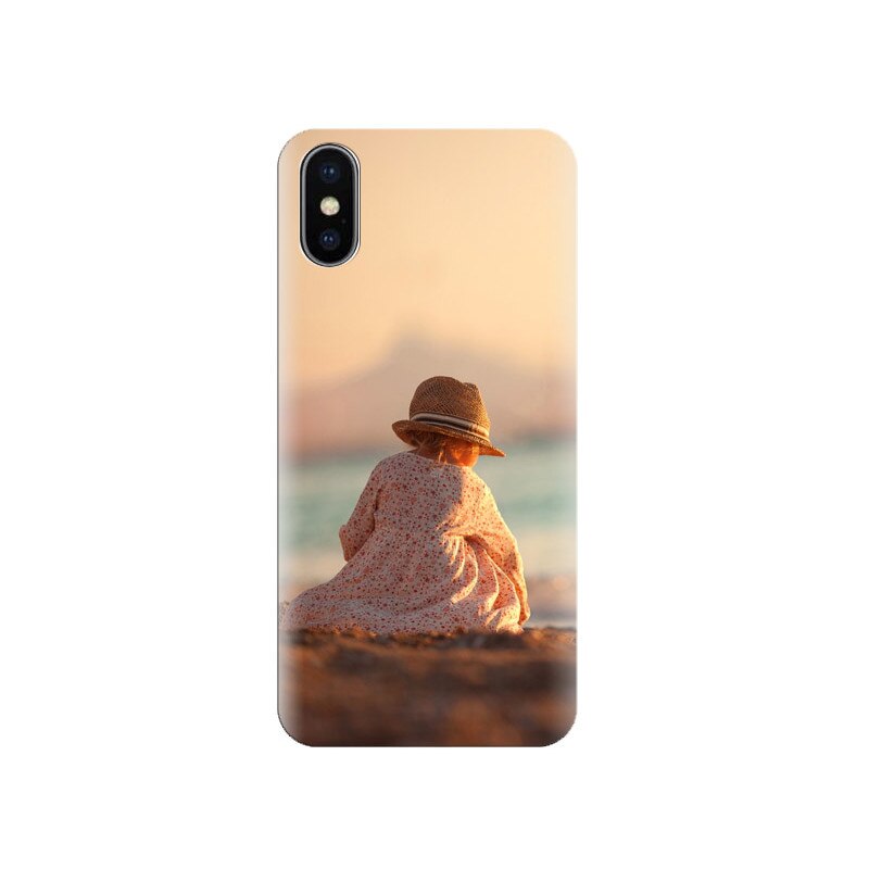 Husa Iphone X Hat-Girl-At-Sunset-Beach