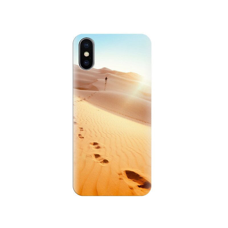 Husa Iphone X Man-Footprints-Desert
