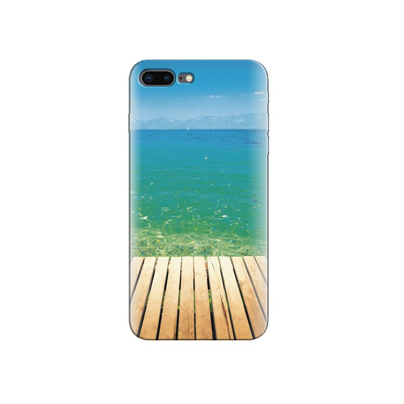Husa Iphone 7 Plus Clear Tropical Ocean Water Lock