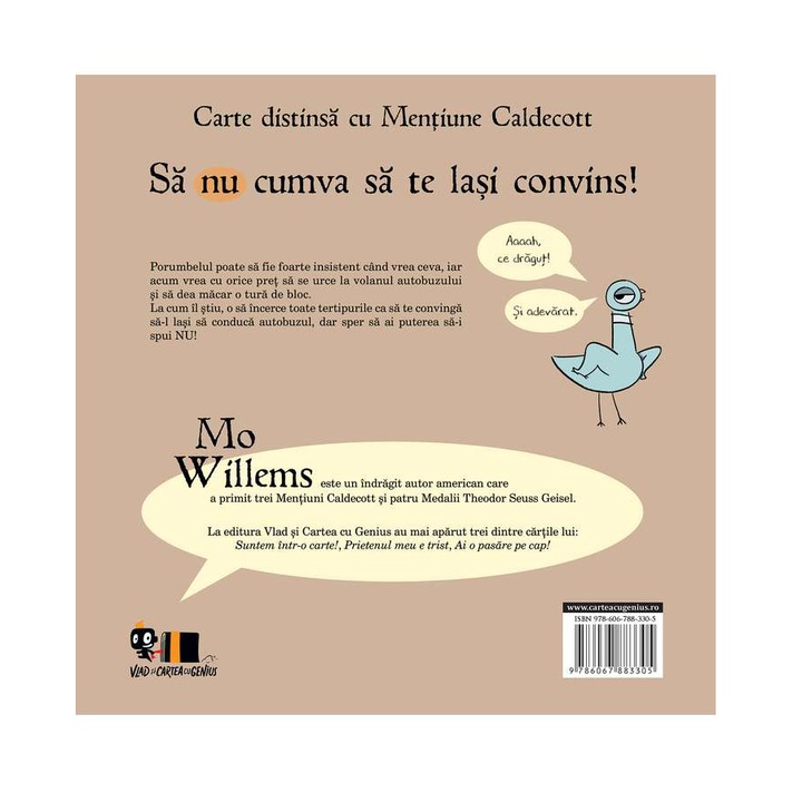Nu Lasa Porumbelul La Volan! - Mo Willems