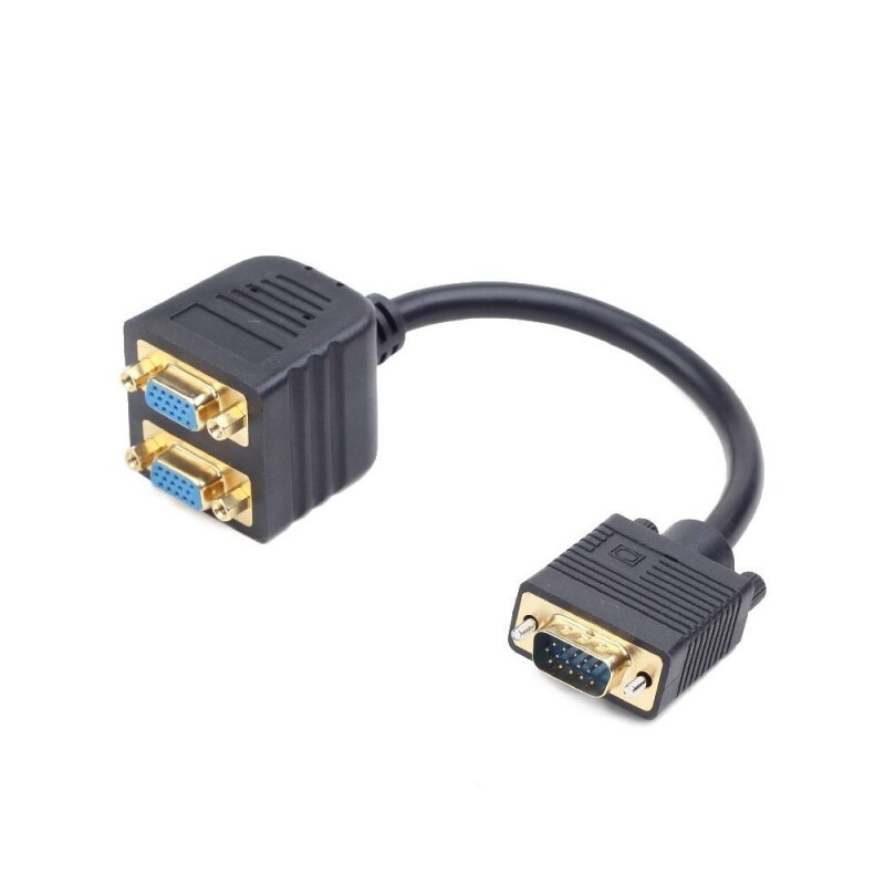 Pachet 2 buc -Splitter VGA, 0.2 m, Gembird 