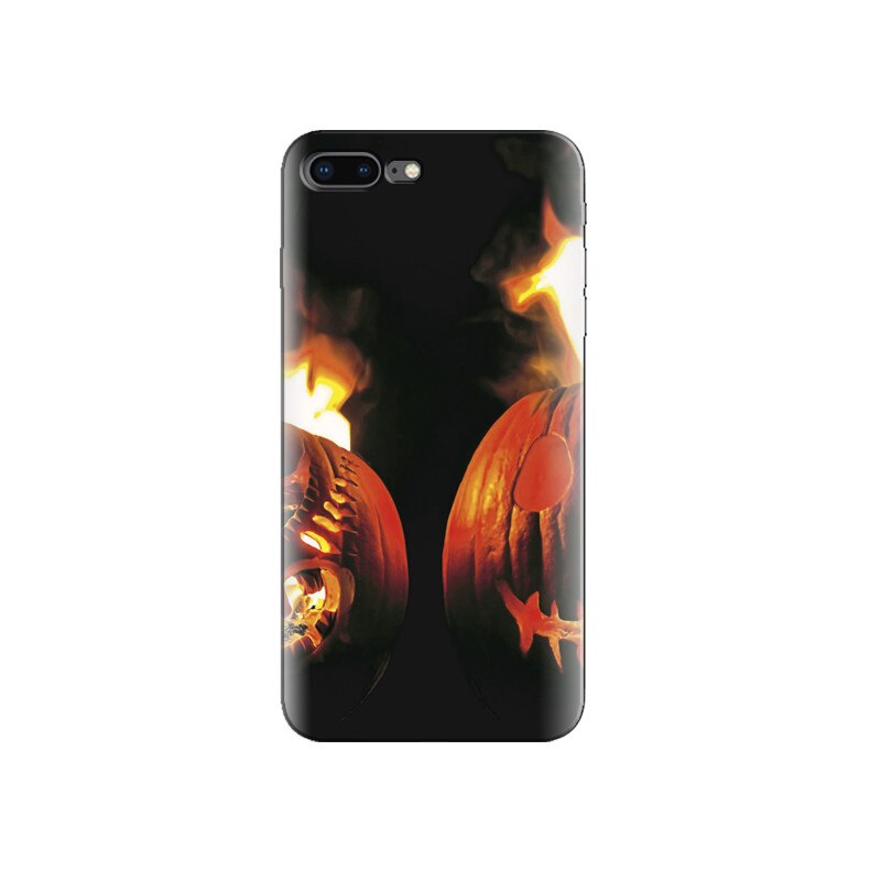 Husa Iphone 5s Two Halloween Pumpkins Fire