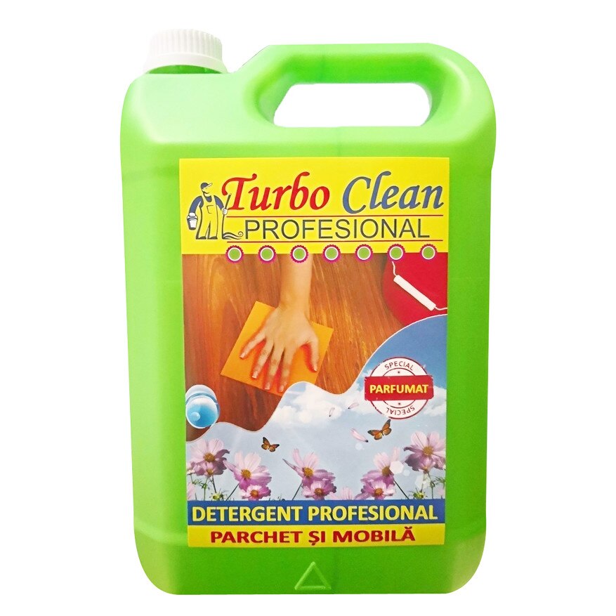 Detergent profesional 5 litri pentru curatare parchet cu aroma de guma turbo