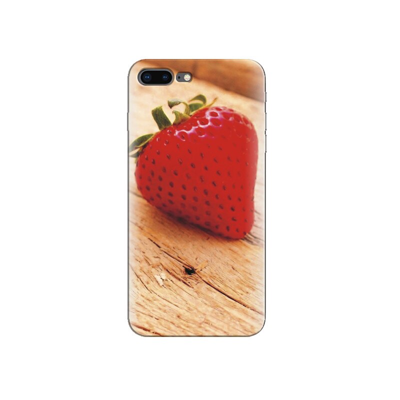 Husa Iphone 8 Strawberry Close Up Wood