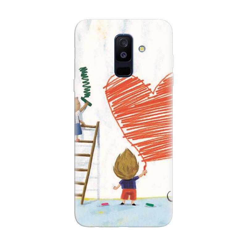 Husa silicon pentru Samsung Galaxy J8 Plus 2018, I Love You Creatures