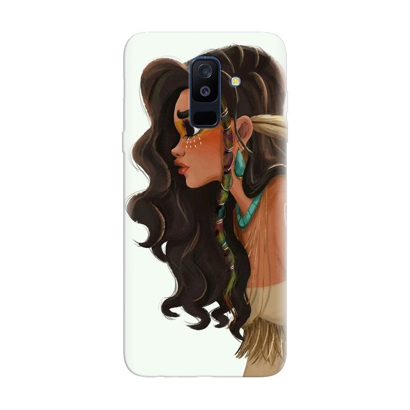 Husa silicon pentru Samsung Galaxy J8 2018, Indian Girl