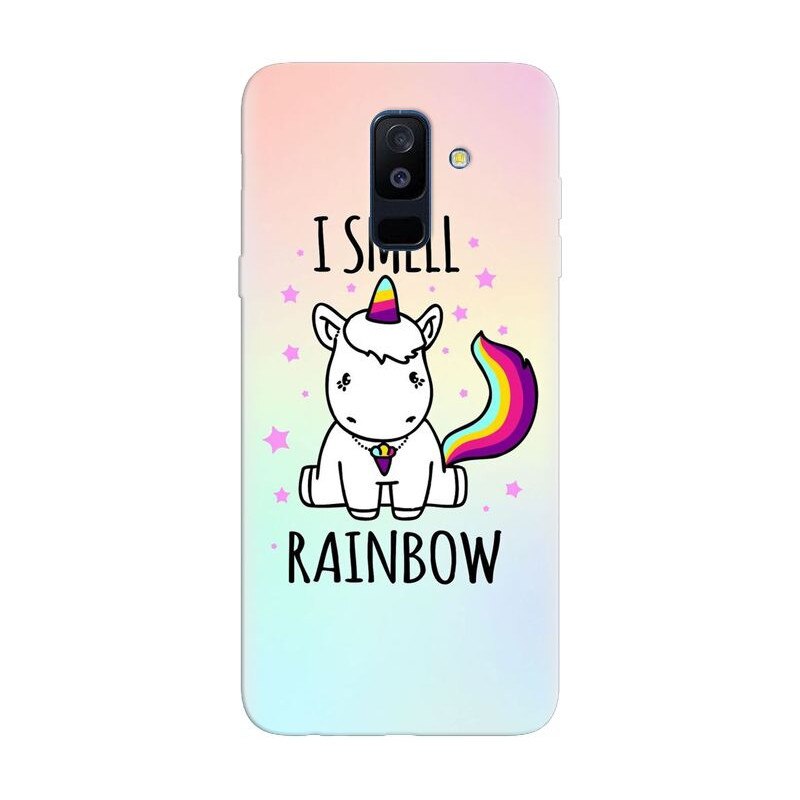 Husa silicon pentru Samsung Galaxy J8 Plus 2018, I Smell Rainbow