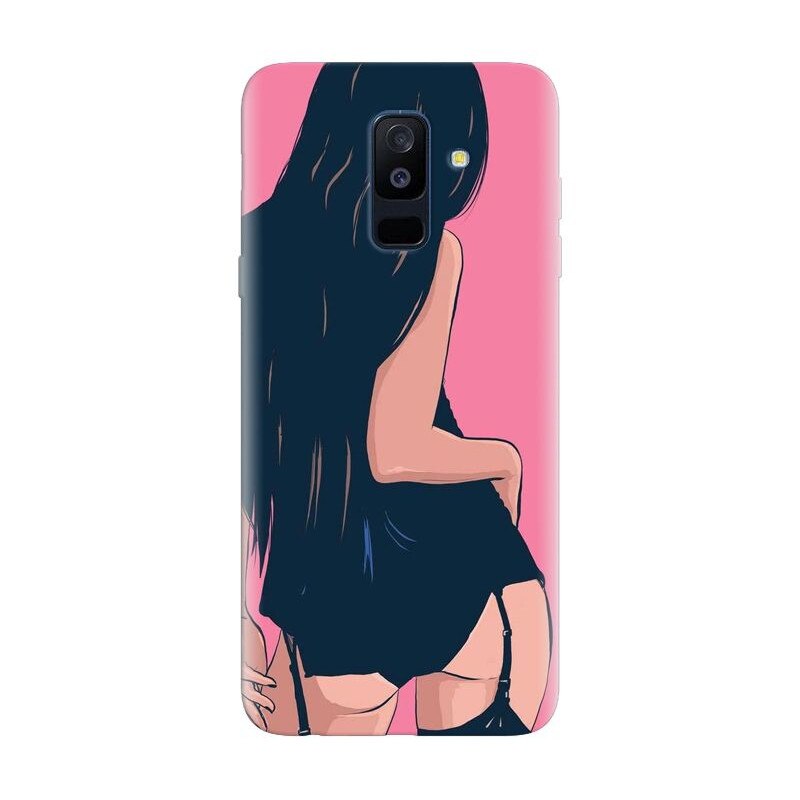 Husa silicon pentru Samsung Galaxy J8 Plus 2018, Girl With Long Hair