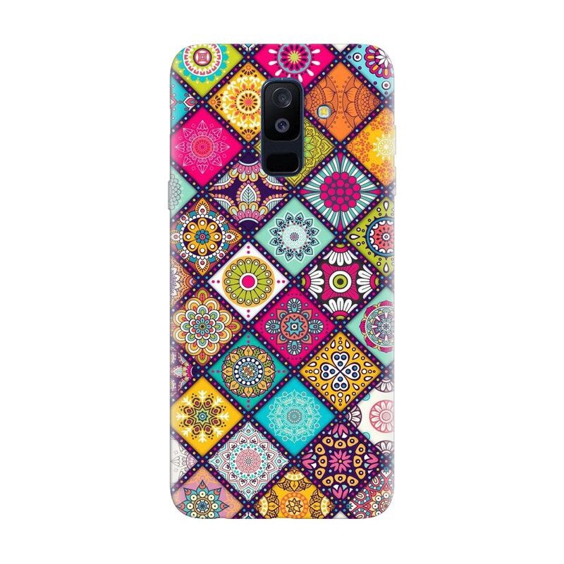 Husa silicon pentru Samsung Galaxy J8 Plus 2018, Mandala Pattern