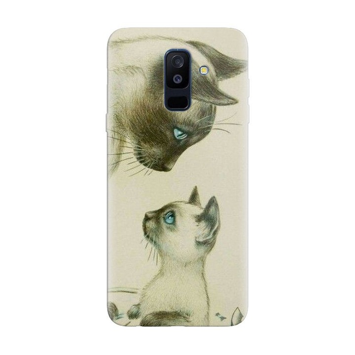 Szilikon borítás Samsung Galaxy J8-hoz, 2018, Little Cat