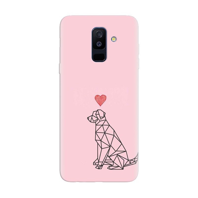 Husa silicon pentru Samsung Galaxy J8 Plus 2018, Love Dog