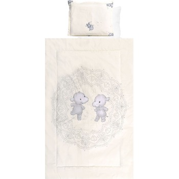 Set Lorelli Lenjerie Pat Bumbac Ranforce 4 Piese 2018, Happy Hippo Beige Set Lorelli Lenjerie Pat Bumbac Ranforce 4 Piese 2018, Happy Hippo Beige