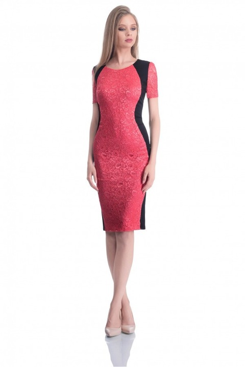 Rochie Casual Genoveva, Coral, L