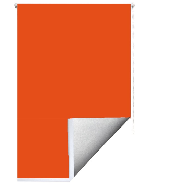 Jaluzea tip Rulou material BKS 60 REFLEXIV, culoare ORANGE , dimensiune panza 800 mm x 1300 mm