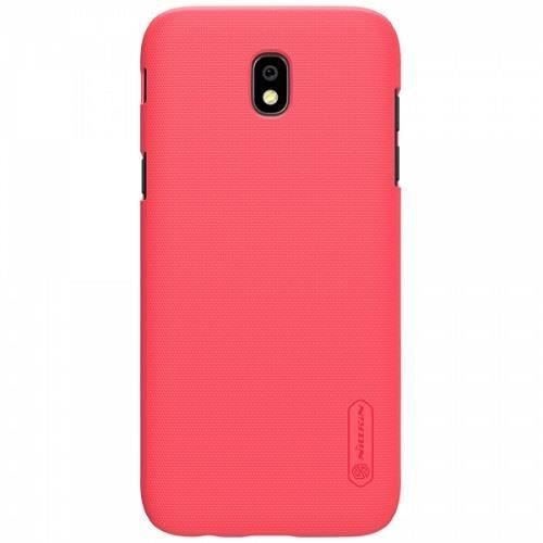 Husa Nillkin Super Frosted Shield Rosie + Folie Sticla Pentru Samsung Galaxy J3 J330 (2017)