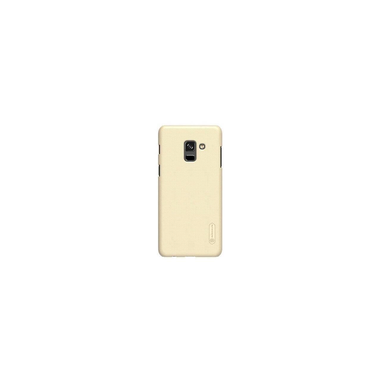 Husa Nillkin Super Frosted Shield Aurie + Folie Sticla Pentru Samsung Galaxy A8 A530 (2018)