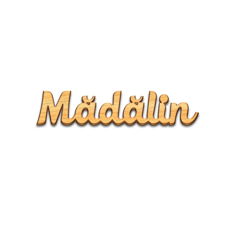 Decor nume Madalin 15 cm inaltime