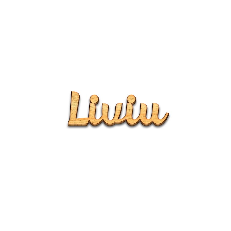 Decor nume Liviu 20 cm inaltime