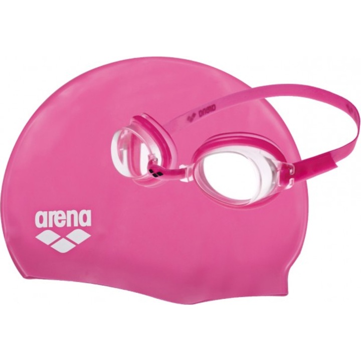 Комплект очила за плуване Junior Arena Pool Jr, TU, Fuchsia/Clear/Fuchsia/White