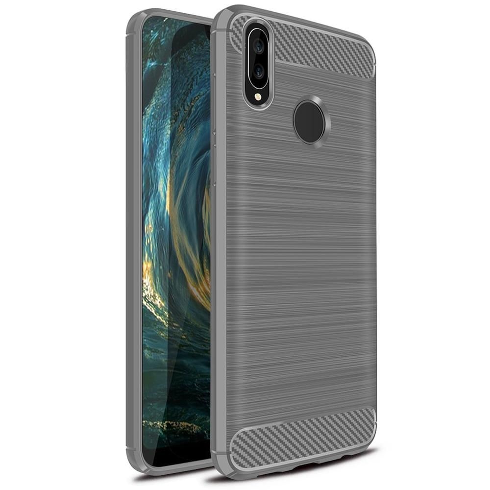 Husa Huawei P20 lite Silicon Tpu - Carbon Fibre Brushed - gri