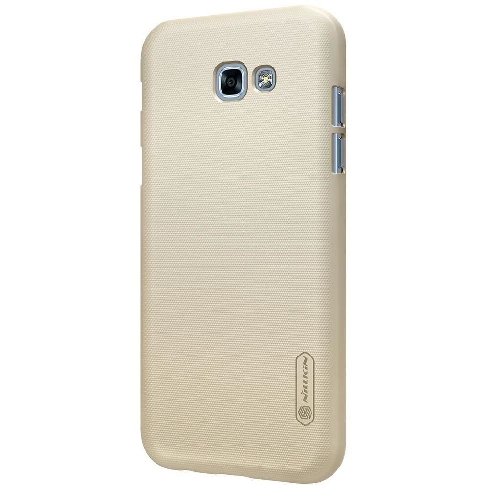 Husa Nillkin Super Frosted Shield Aurie + Folie Sticla Pentru Samsung Galaxy A5 A520 (2017)