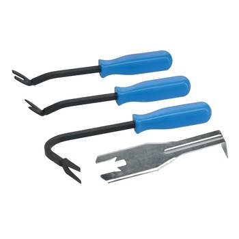Set 4 piese pentru extras clipsuri fata usa, tapiterie auto, Silverline Set 4 piese pentru extras clipsuri fata usa, tapiterie auto, Silverline