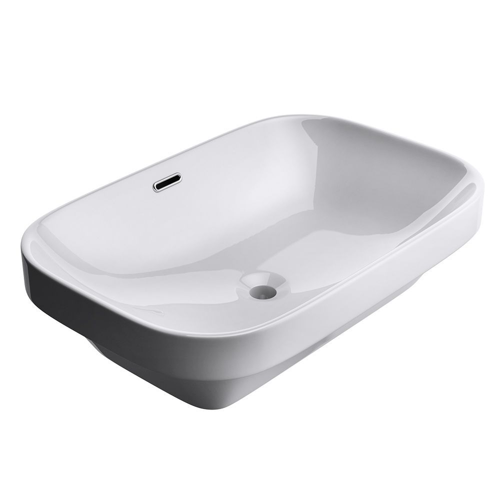 Lavoar EGO-5082, montaj semi-incastrat, 61x40.5 cm, ceramica sanitara