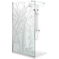 paravan dus walk-in 120 x 195 cm aqua roy model wood incolor sticla clara 8 mm profil inox imagen 58_0_
0