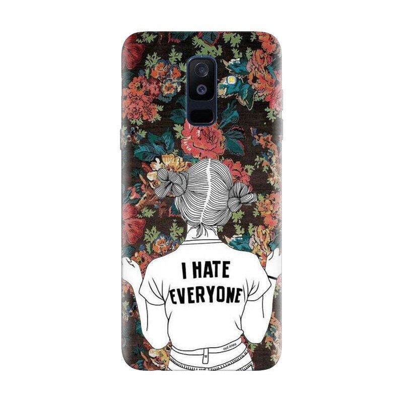 Husa silicon pentru Samsung Galaxy J8 Plus 2018, I Hate Everyone